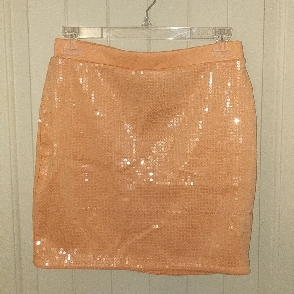 Sequined mini skirt